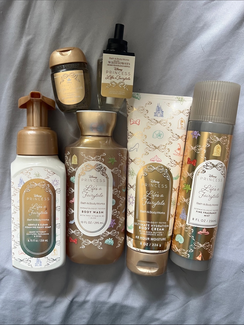 Bath & Body Works Life's a Fairytale Disney Princess Gold Body Care Set